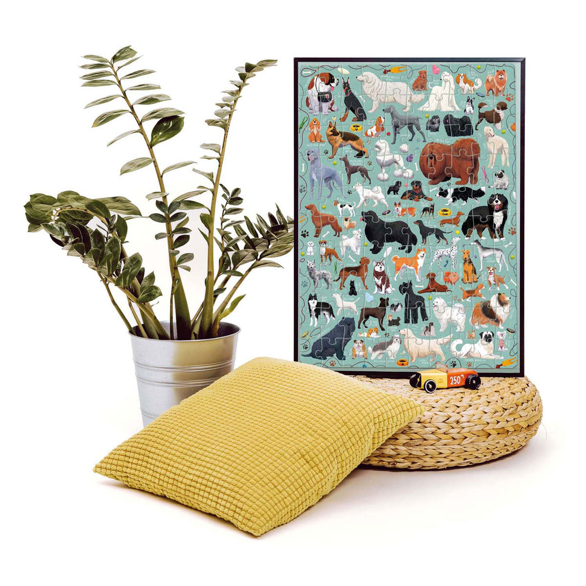 Banan panda - puzzlove hunde - 100 stk.