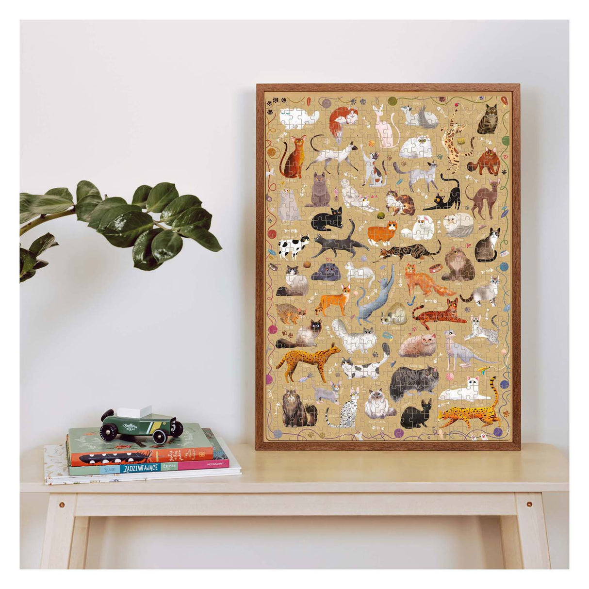 Banan panda - puzzlove katte - 500 stk.