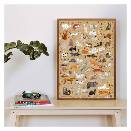 Banan panda - puzzlove katte - 500 stk.