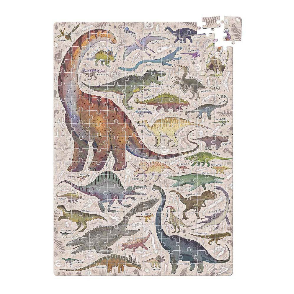 Banan panda - puzzlove dinosaurer - 200 stk.