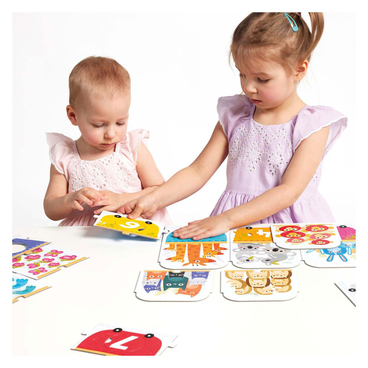 Banan panda - lav puslespillet matchende tal tog - 30 stk.