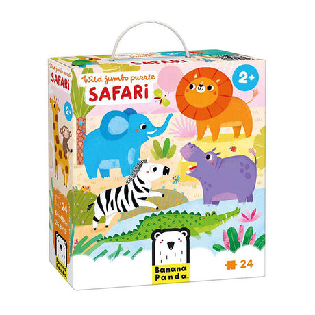 Banan panda - vild jumbo puslespil safari - 24 stk.