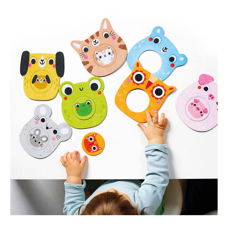 Banana panda - mijn eerste puzzels - mini me dieren met baby's