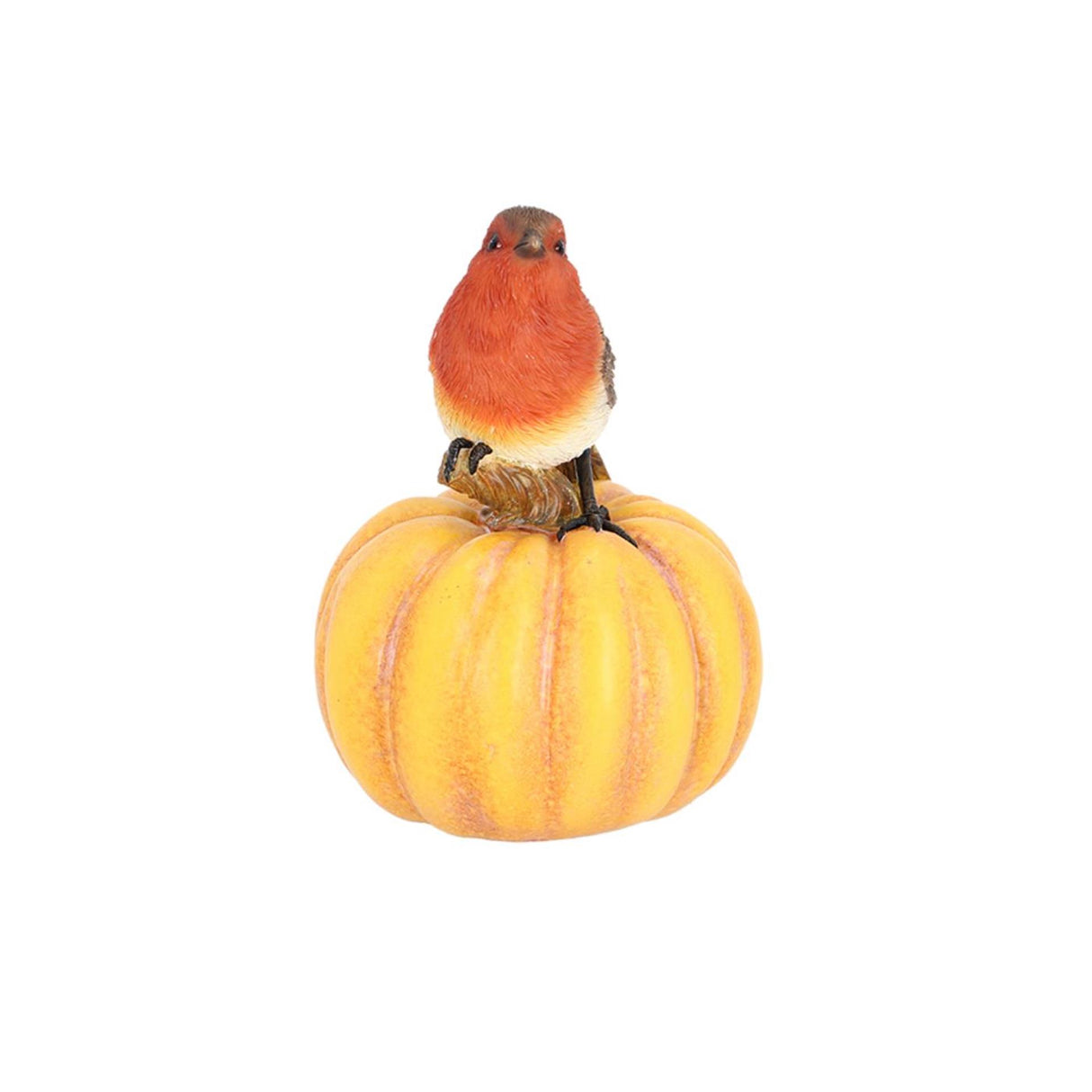 Esschert design robin på græskar 11,7x12x16,2 cm polyresin