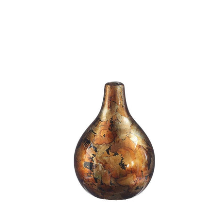 Idéer 4 sæsoner blændende vase ø12xh18cm kobber guld