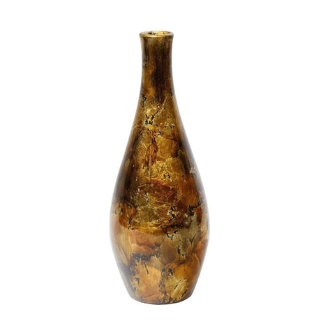 Idéer 4 sæsoner blændende vase kobber guld ø13x35cm