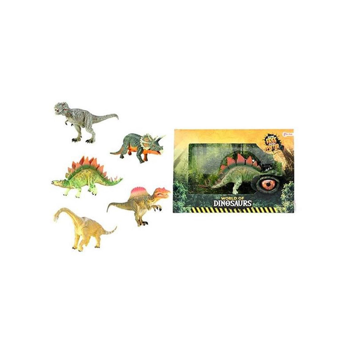 Toi-legetøj verden af dinosaurer dino medium i æske