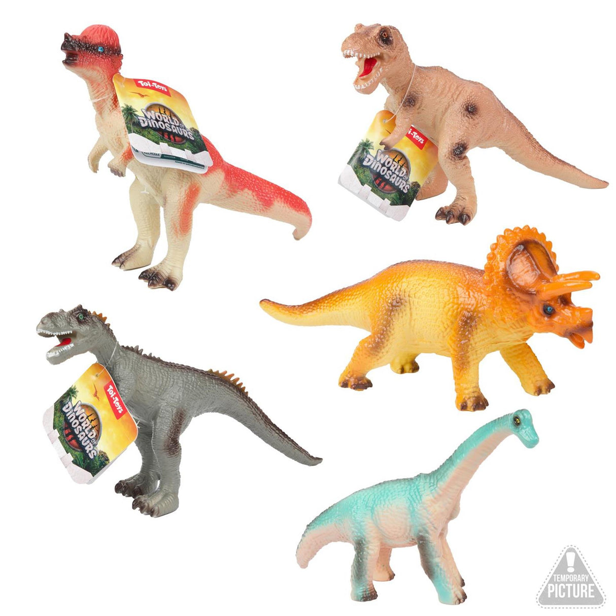 Toi-legetøj world of dinosaurs dinosaur small 6 assorted