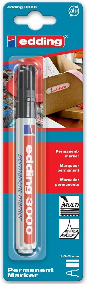 Edding tusch 3000 rund 1,5-3mm sort