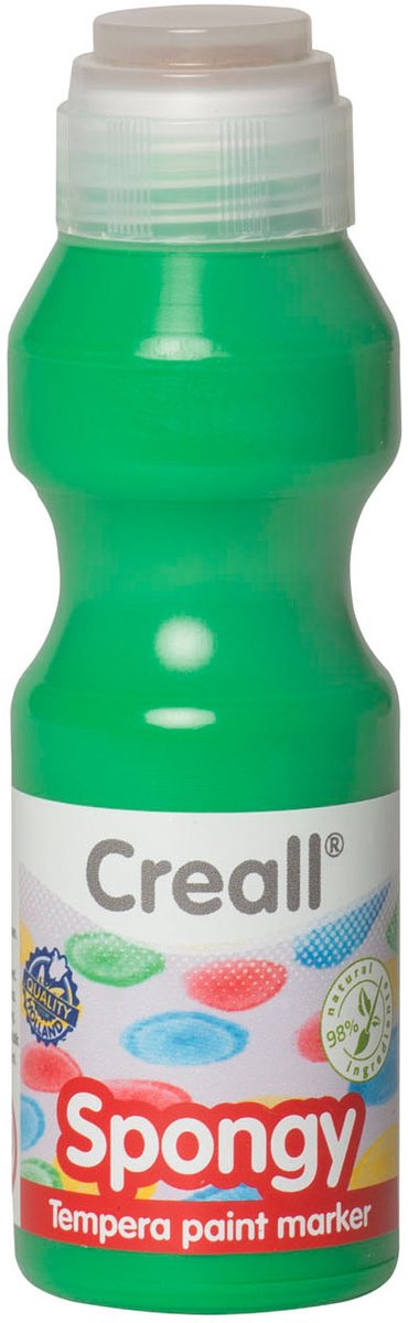 Creall malingsmarkør grøn - svampet 70ml børnemaling ergonomisk.