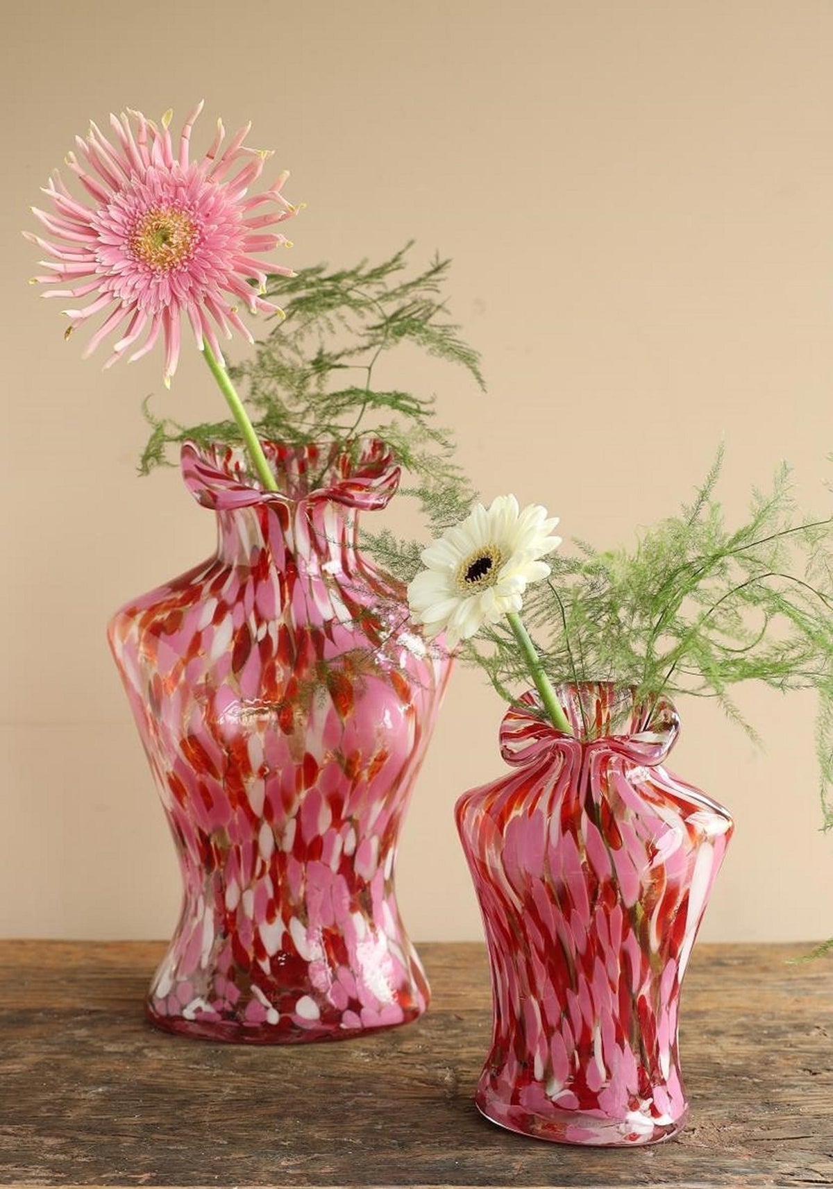 Idéer 4 sæsoner bossom vase fuchsia 12x9,5x21cm
