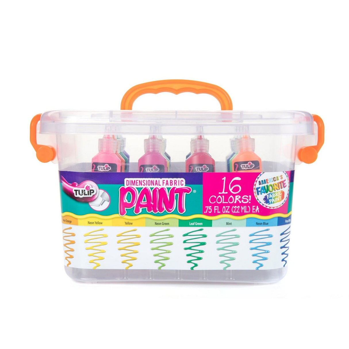 Tulipan • 3D tekstilmalingskit 37ml 16stk.