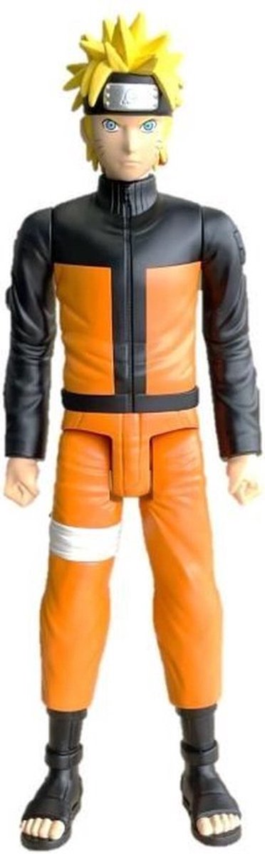 Bandai - anime heroes mega - naruto shippuden - naruto uzumaki figur 30 cm - stor actionfigur - manga figur - naruto officielt licenseret - legetøj til børn 4+ - 38151