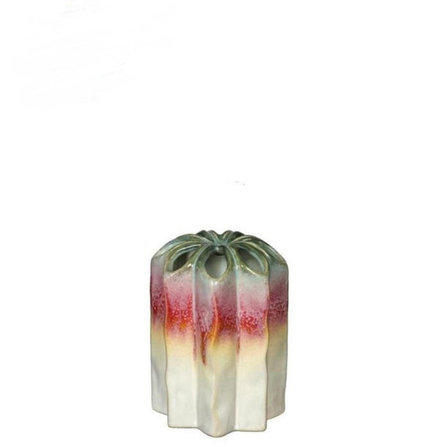 Idéer 4 sæsoner regnbuevalmue vase s 10,5x10,5x15cm