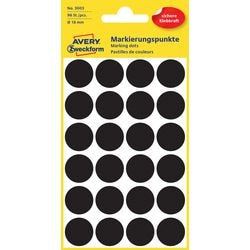 Markeringspunkter avery sort 3003