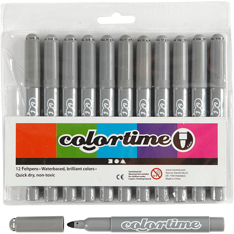 Creativ virksomhed https: www.cchobby.nl colortime-pens-line-thickness-5-mm-gray-12-piece-1-box