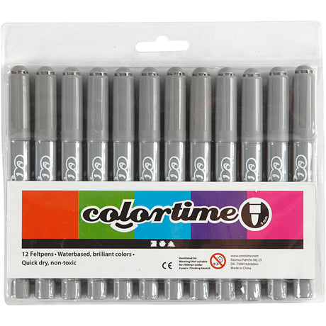 Creativ virksomhed https: www.cchobby.nl colortime-pens-line-thickness-5-mm-gray-12-piece-1-box