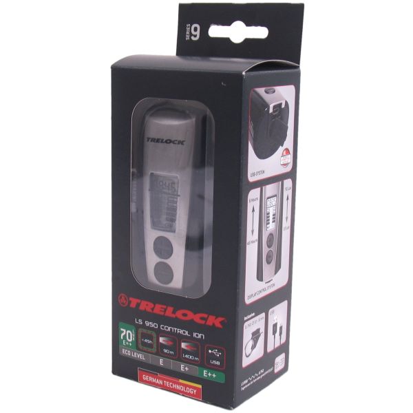 Trelock forlygte ls950 kontrol ion - 70 lux - inkl. holder