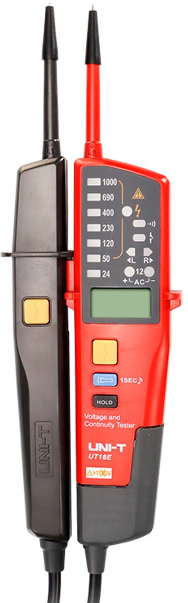 Uni-t UT18e duspol multimeter spændingsmåler 6 til 1000v ac dc