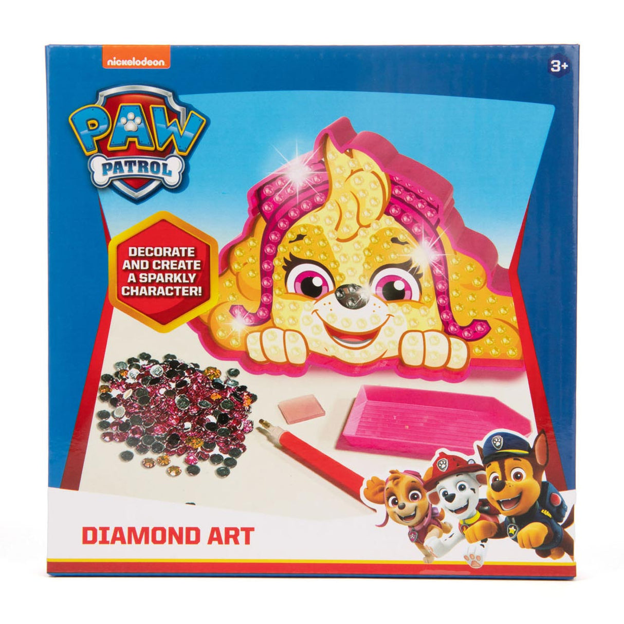 Sambro diamantmalerhåndværkssæt paw patrol skye - kreativt legetøj.