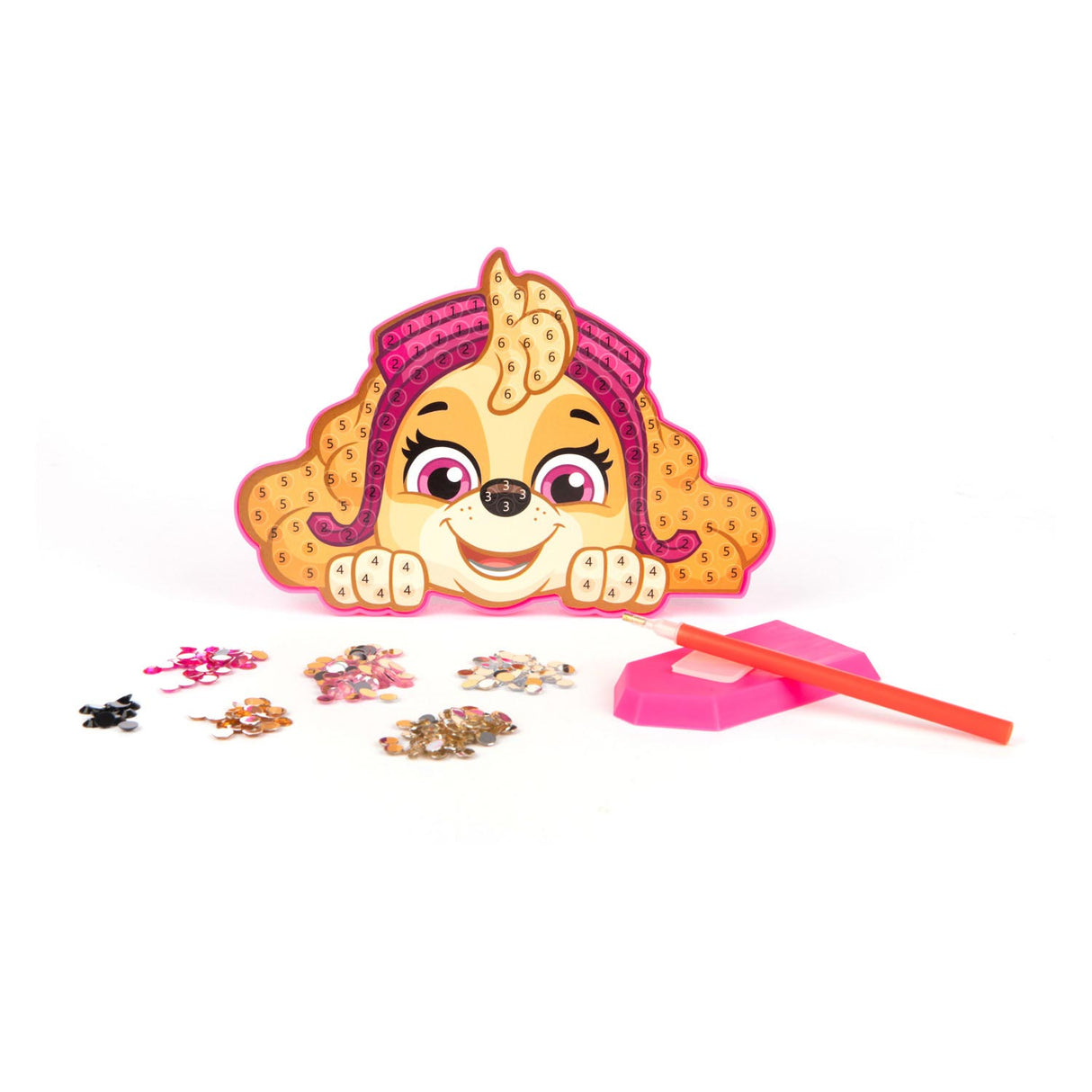 Sambro diamantmalerhåndværkssæt paw patrol skye - kreativt legetøj.