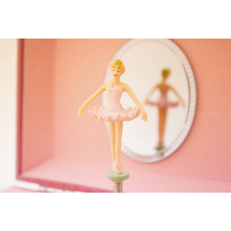 Ulysse smykkeskrin med musik med ballerina parasol pink