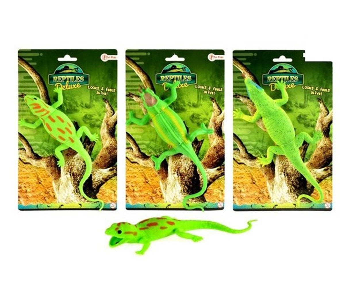 Toi-toys reptile lifelike on card
