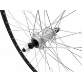 Achterwiel 28'' aluminium zac 2000 zwart geslepen velg - freewheel - vaste as