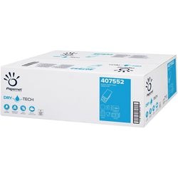 Papirhåndklæder papirnet 407552 drytech hvid 2-lags