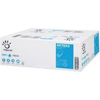 Papirhåndklæder papirnet 407552 drytech hvid 2-lags