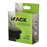 Mack 1069043 - tung dørstop sort 1,3 kg ø 95mm højde 35mm | 6 stk