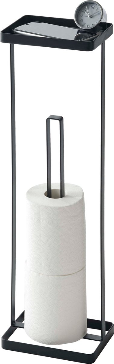 Yamazaki åben toiletrulleholder - tårn - sort