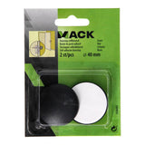 Mack 1069035 - dørstop selvklæbende sort ø 40 mm 2 stk | 6 stk