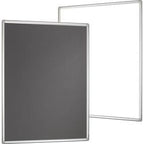 Multiboard franken pro whiteboard, opslagstavle grå hvid