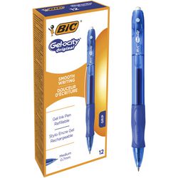 Ty gel rullekuglepen bic veloci blå 12 stk