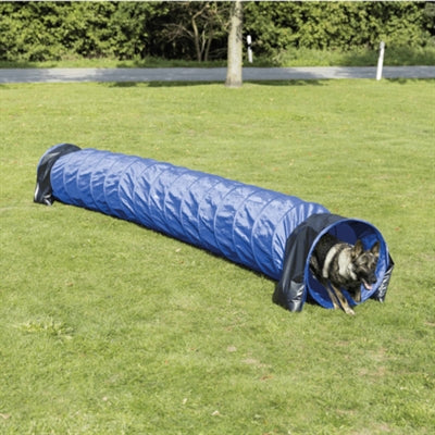 Trixie hund aktivitet agility basic tunnel blå