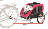 Trixie Dog Bike Cart sort rød