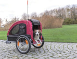 Trixie Dog Bike Cart sort rød