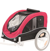 Trixie Dog Bike Cart sort rød