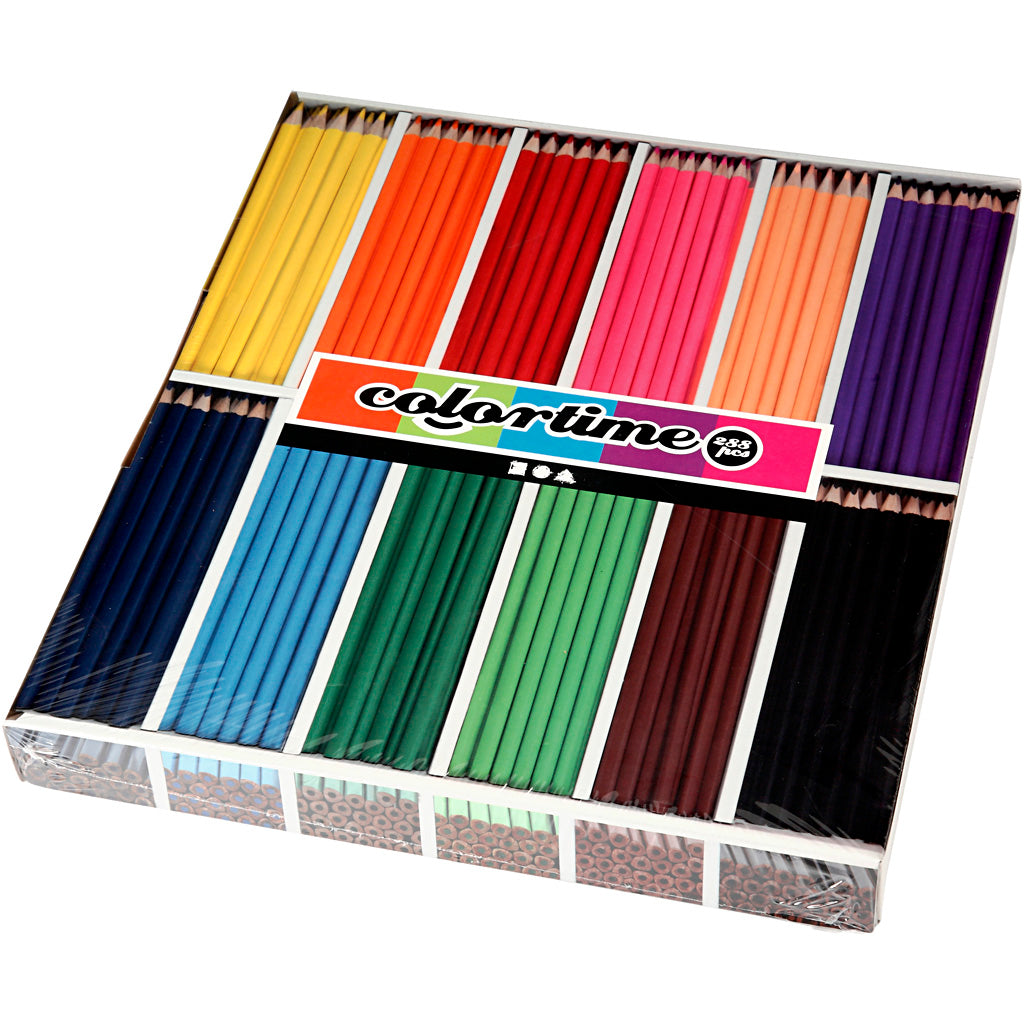 Creativ virksomhed https: www.cchobby.nl colortime-colored-pencils-l-17-45-cm-fill-3-mm-various-colors-12x24-piece-288-piece-1-box