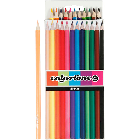 Creativ virksomhed https: www.cchobby.nl colortime-coloured-pencils-l-17-45-cm-fill-3-mm-diverse-colours-12-piece-1-box
