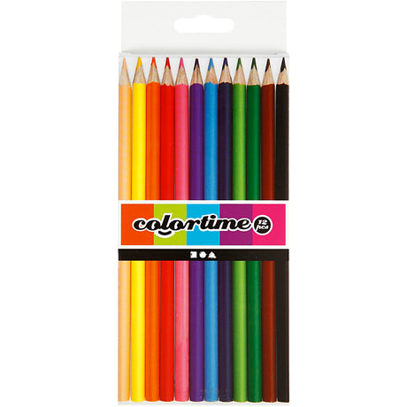 Creativ virksomhed https: www.cchobby.nl colortime-coloured-pencils-l-17-45-cm-fill-3-mm-diverse-colours-12-piece-1-box