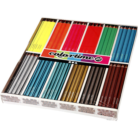 Creativ virksomhed https: www.cchobby.nl colortime-coloured-pencils-l-17-45-cm-fill-3-mm-metallic-colours-neon-colours-144-piece-1-box