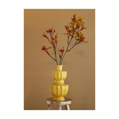 Ideas 4 seasons vaas bellagio mosterd ø11xh20cm