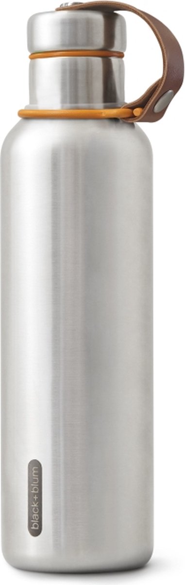 Sort blum sort+blum termokande i rustfrit stål - 750ml - orange