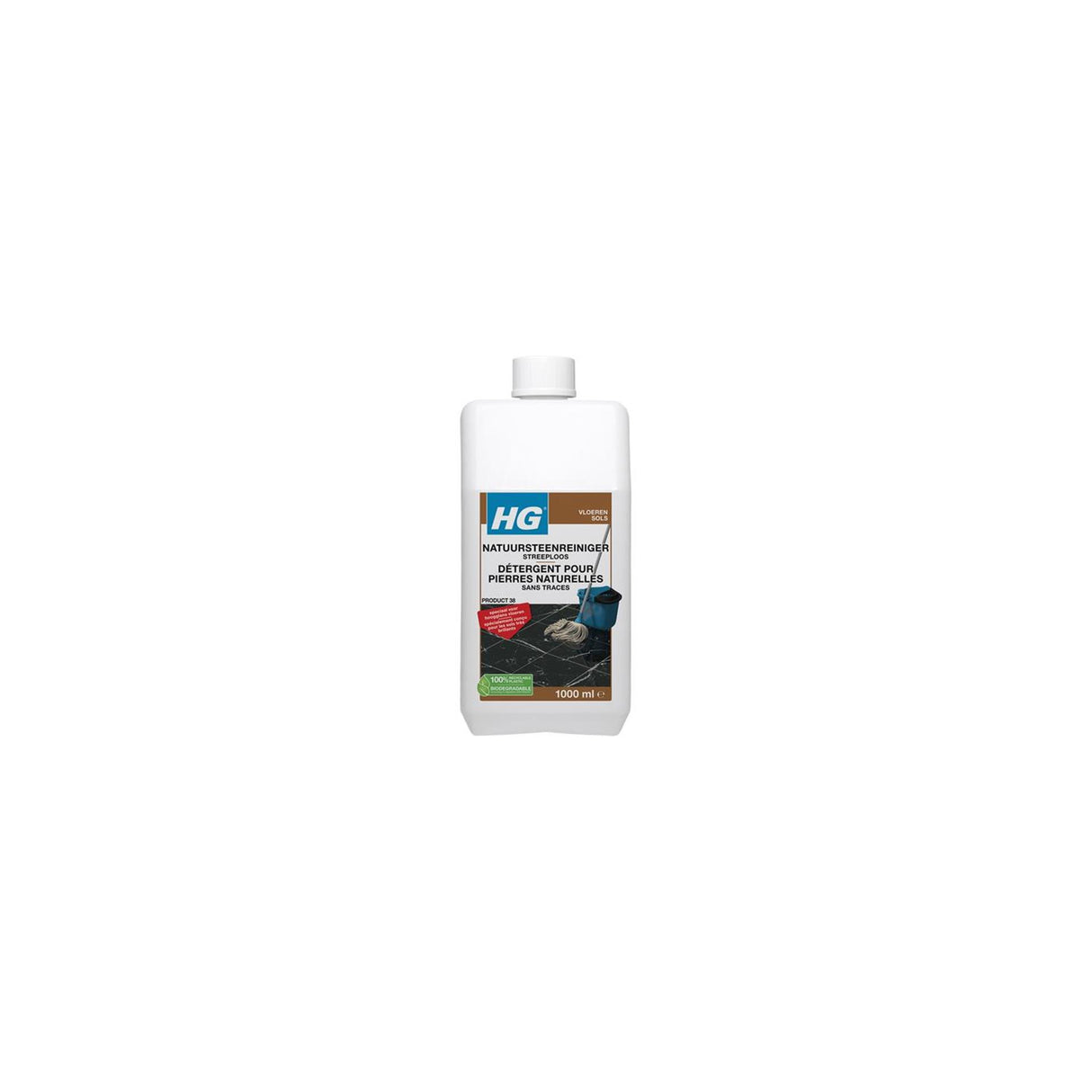 Hg naturstensrens stribefri (produkt 38) 1l