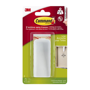 3m 1060675 - kommando lærred bøjle, stor hvid 1hk + 2s pk | 6 stk