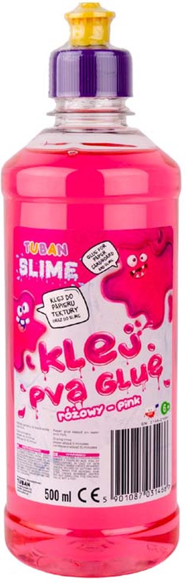 Tuban - pva lim til slim - pink 500 ml