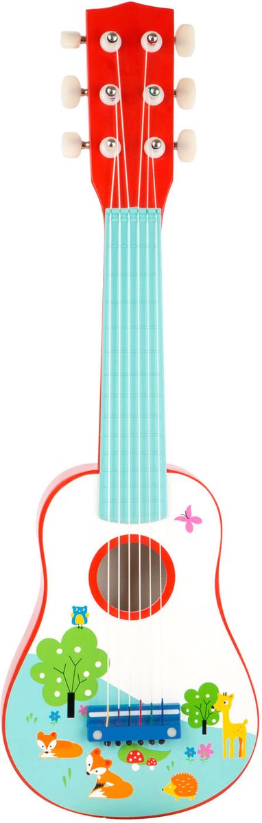 Lille fod - træguitar lille ræv, 53cm