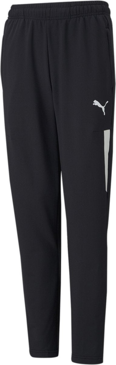 Puma teamliga træningsbukser pro jr unisex sportsbukser - sort-hvid